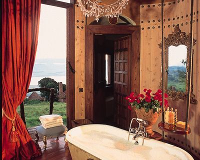 Bathroom at the Ngorongoro Crater Lodge