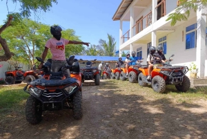 ヌングウィとケンドワの海岸沿いの小道や村々を巡る3時間のクアッドツアー