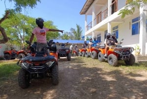 3h quad tours in Nungwi and Kendwa along coastal paths and through villages