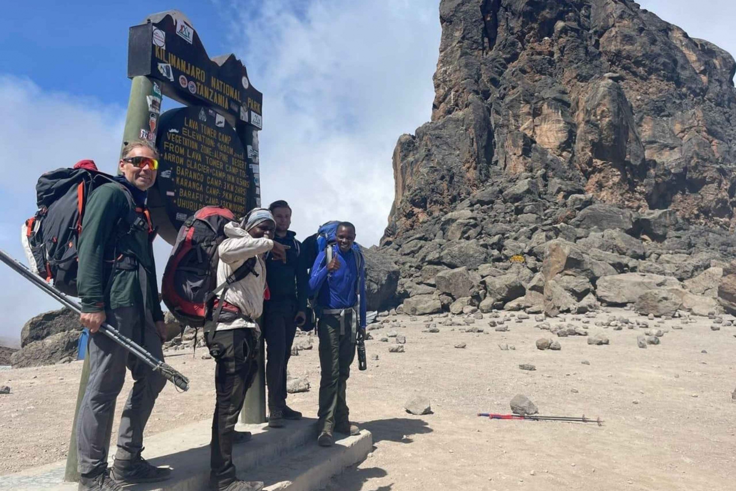6 päivää Kilimanjaro kiipeilyä Machame reittiä