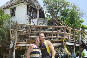 Delfines y tortugas marinas en Mnemba con almuerzo en The Rock
