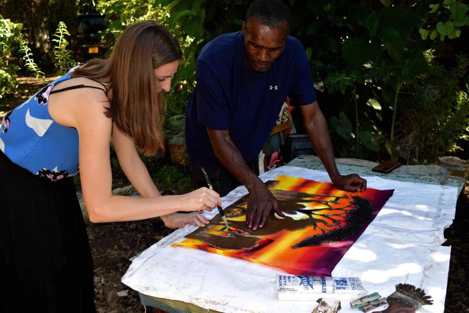 Arusha: Wax Painting Lesson