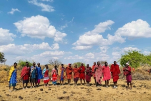 Nairobi: päiväkierros Amboselin kansallispuistoon ja masai-kylään