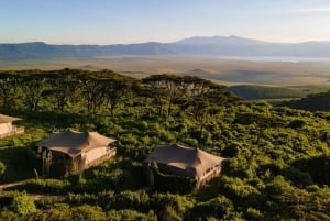 Desde Arusha: Tour de 2 días al lago Manyara y al cráter Ngorongoro