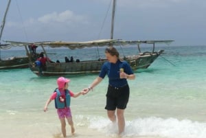 From Stone Town: Dhow Sailing Island Tour with BBQ Lunch