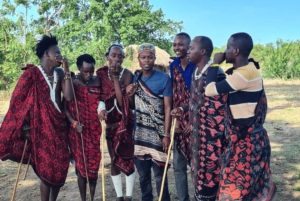 Von Sansibar: 3-tägige Selous-Safari, Bootstour & Besuch bei den Maasai