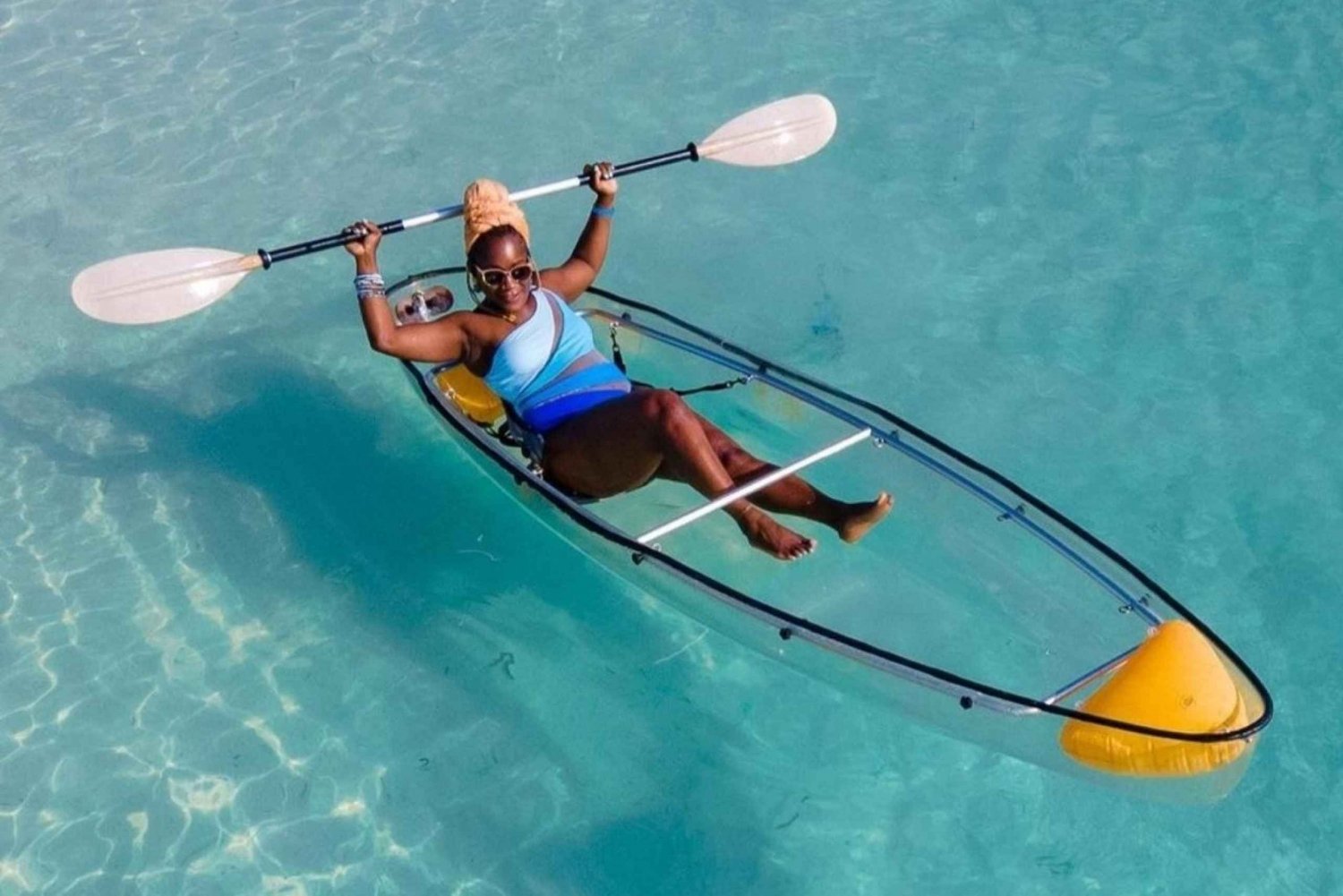 plage de kendwa ; un kayak transparent