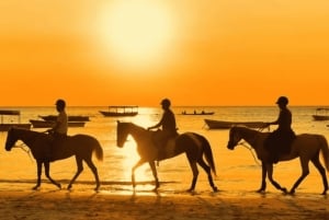 Kendwa: giro a cavallo nella giungla e nel villaggio al tramonto