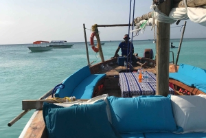 Excursión de un día a la isla de Mnemba con almuerzo a base de barbacoa y marisco