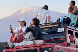 Moshi: Relaxamento ao pôr do sol com bebidas e traslado de ida e volta