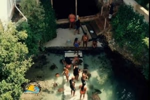 نونجوي السباحة والغطس مع السلاحف في بحيرات زنجبار في زنجبار