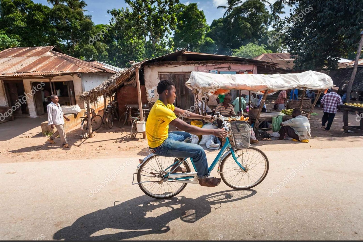 Nungwi: wycieczka rowerowa po wiosce z przekąskami i wodą
