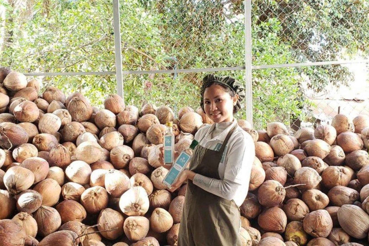 Ilha de Pemba: visita à produção de óleo de coco em Wesha