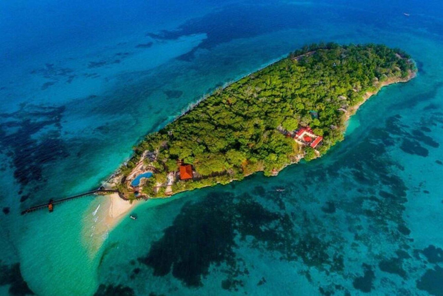 Ilha da Prisão e banco de areia Nakupenda Passeio de barco com almoço