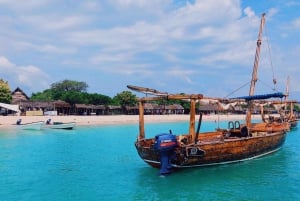 Zanzibar Blue Safari: Private Boat with Seafood BBQ & Fruits