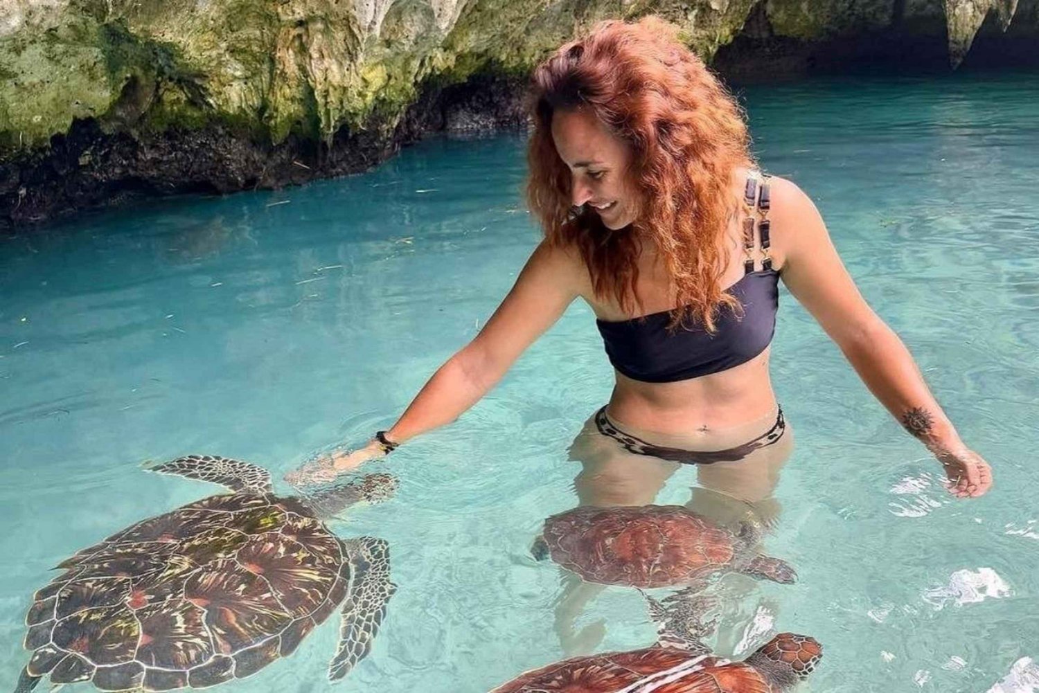 Salaam cave swimming with turtles and Mtende beach