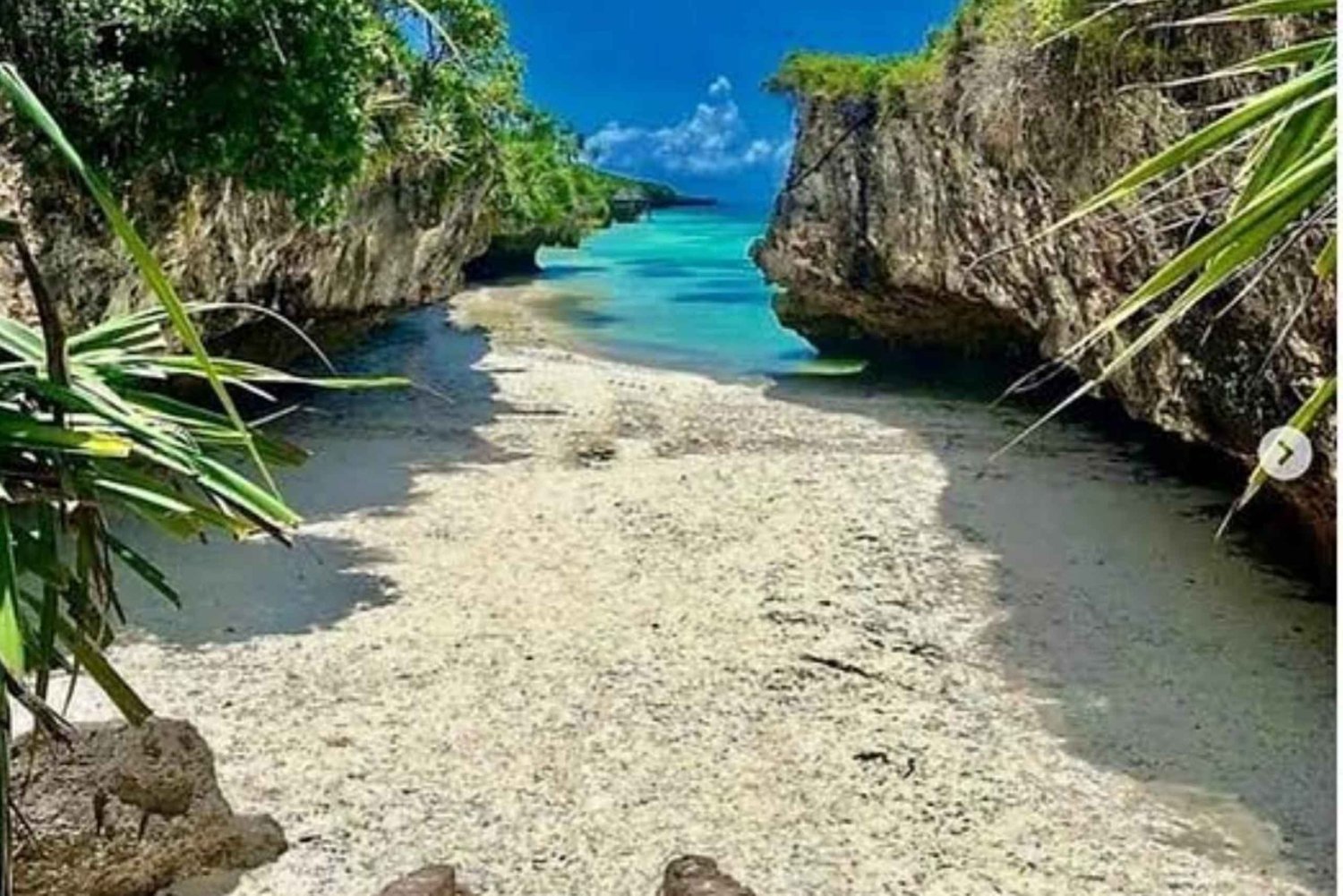 Caverna Salaam Nadar com tartarugas, Praia Mtende e The Rock