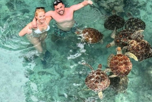 Caverna Salam, Lagoa Azul, Praia das Estrelas do Mar e Restaurante The Rock