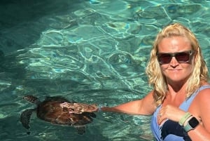 UINTI KILPIKONNIEN KANSSA SALAAMIN LUOLASSA KIZIMKAZIN ZANZIBARISSA