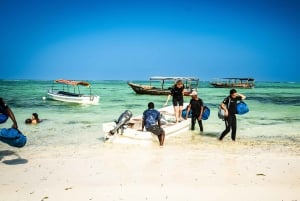 Zanzibar 1 dag duiken dubbele duik, blauwe trip ervaring