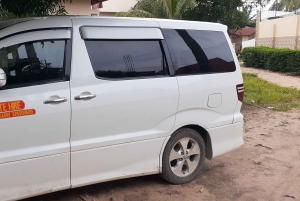 Sansibar: Flughafentaxi zu den Hotels in Nungwi – privater Transfer