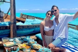 Zanzibar: Dhow-sejltur til Den Blå Lagune og middag på stranden