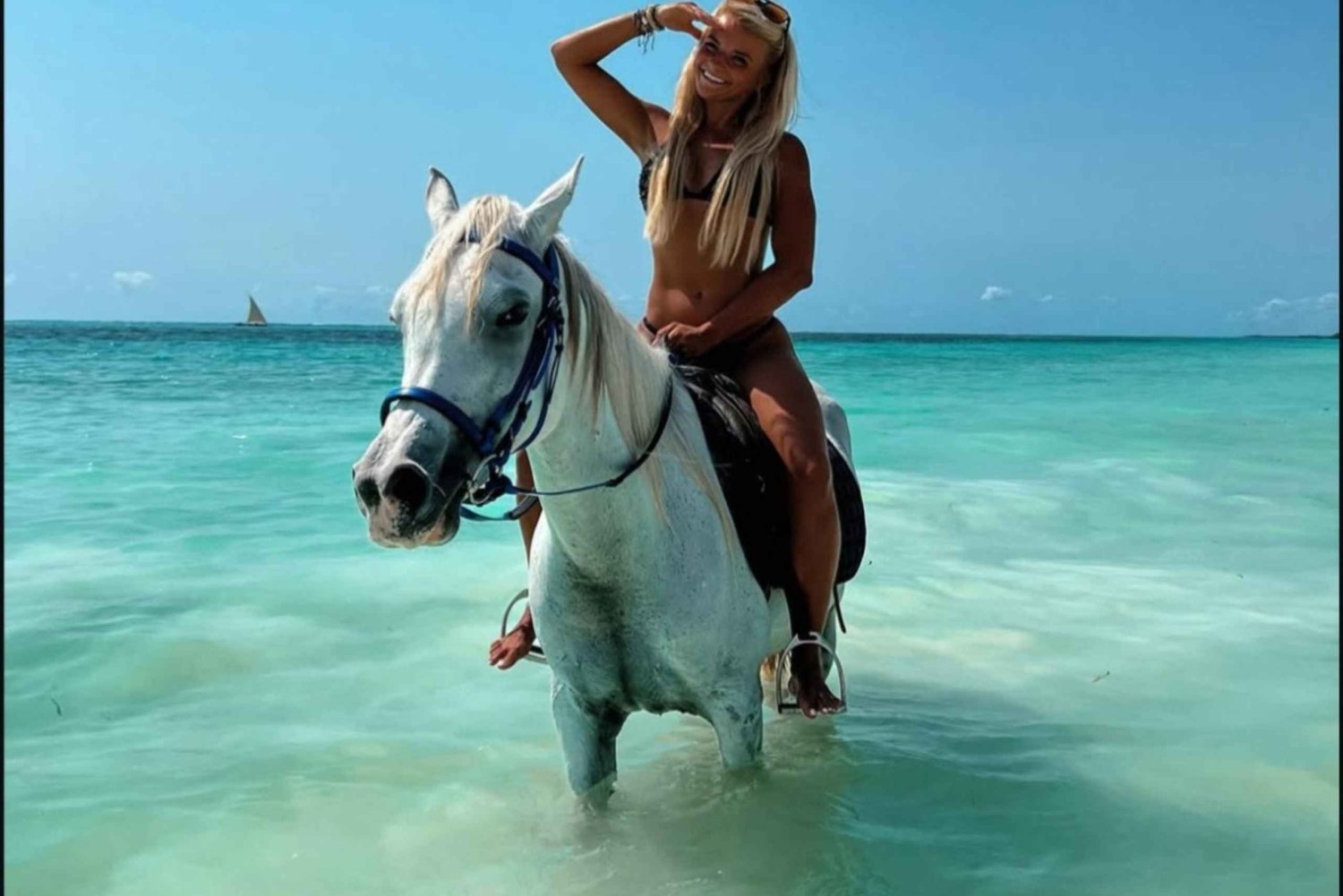 Zanzibar: Ridning på stranden med guide