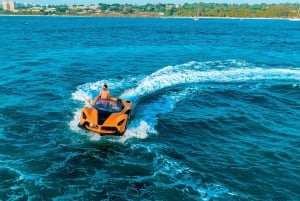 Zanzibar: Jet Car Ride med droneopptak (henting inkludert)