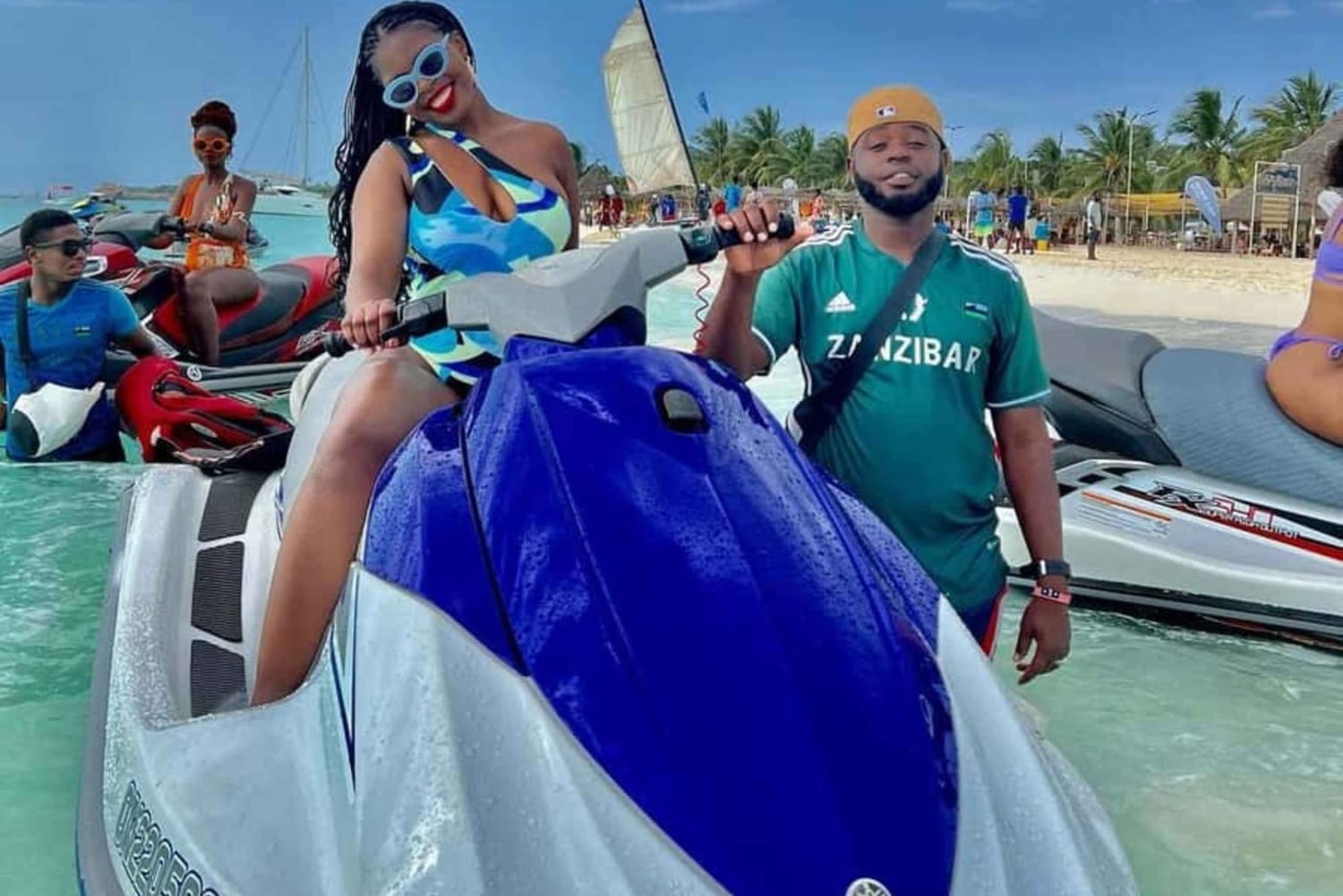 Zanzibar: skuter wodny z odbiorem z hotelu, zdjęcia i film z drona