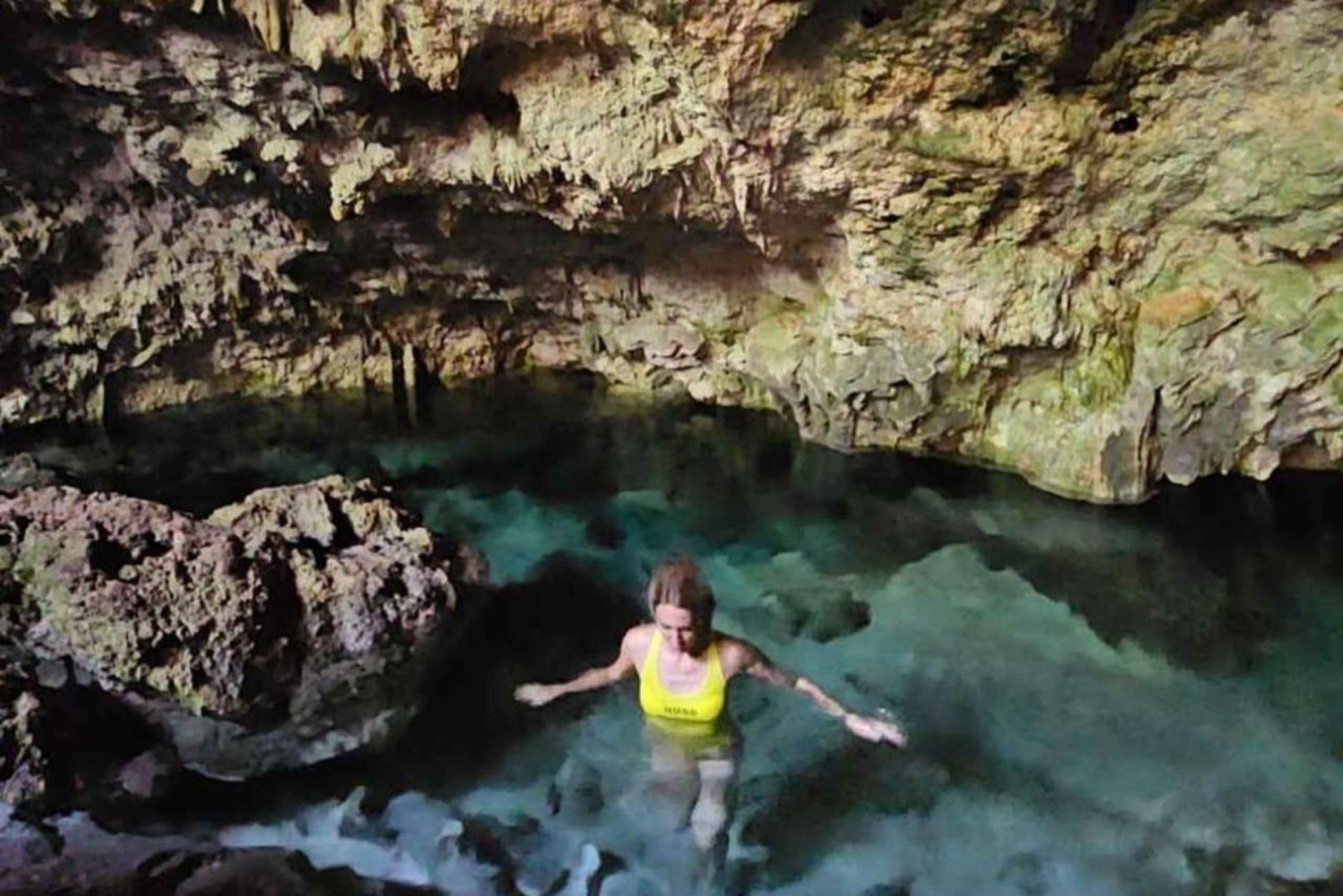 Zanzibar: las Jozani, Błękitna Laguna, The Rock i jaskinia Kuza