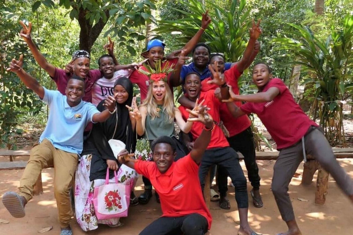 Zanzibar: Jozani-skogen, sommerfugl- og kryddergård med lunsj