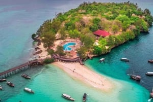 Jozani-metsä, Prison Island ja Nakupenda Sandbank lounaalla