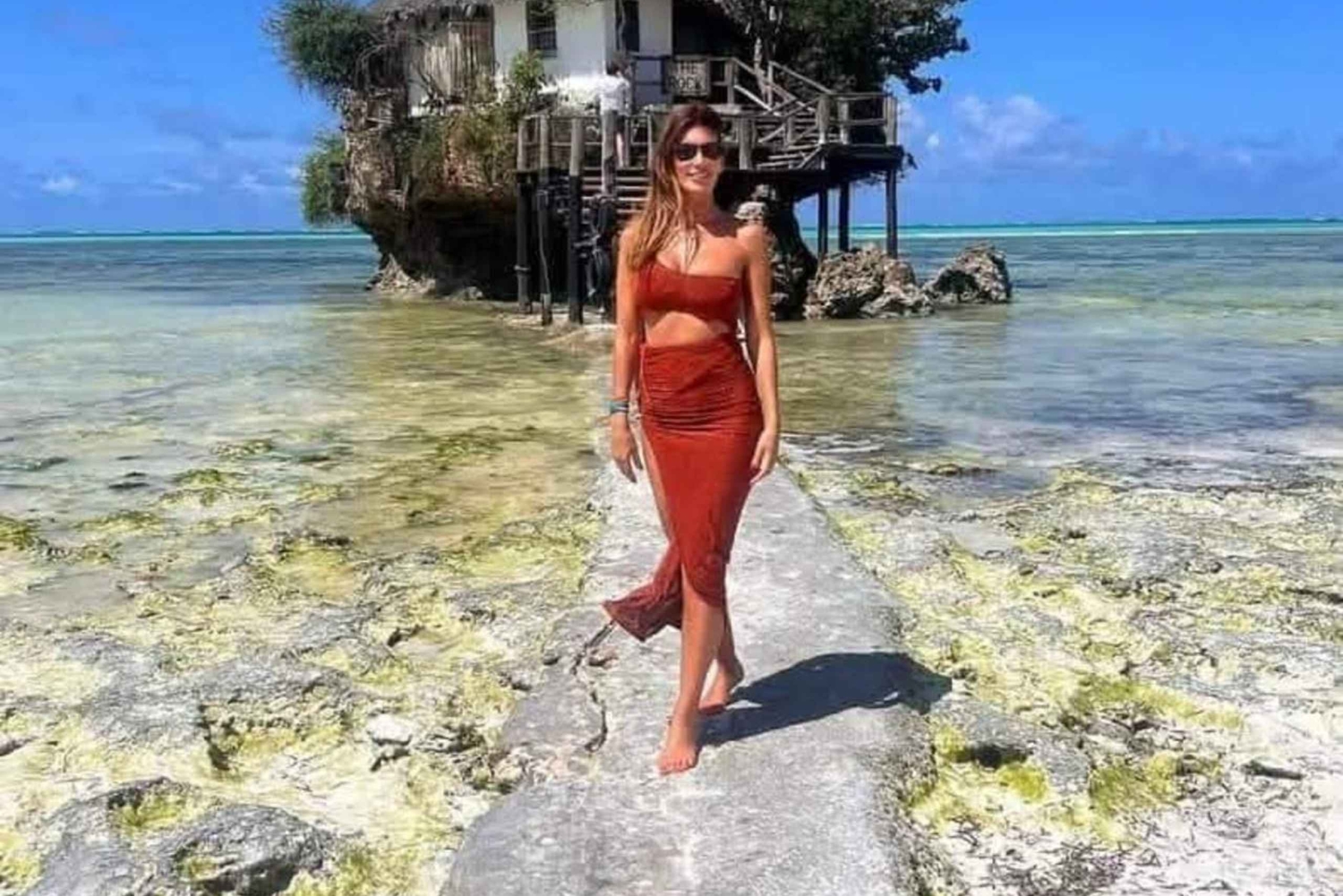 ZANZIBAR: Jozani-skogen, Salaam-grottan och restaurangen The Rock