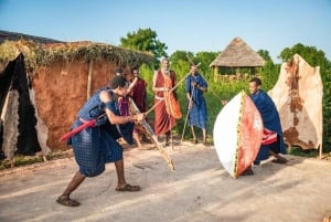 Zanzibar: visita à aldeia Maasai com cruzeiro de dhow ao pôr do sol