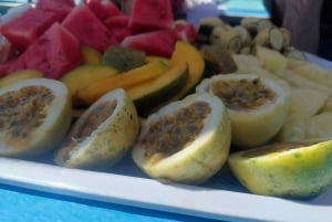 ザンジバル：メンバ島イルカとスノーケリングツアー