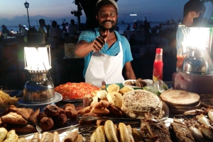 Zanzibar: Madmarked om aftenen og Makachu Beach-oplevelse