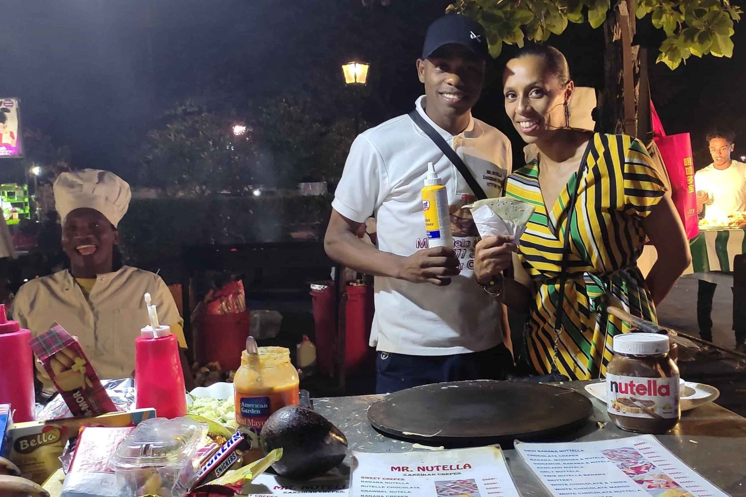 Zanzibar : visite culinaire nocturne de Forodhani avec un guide de la région