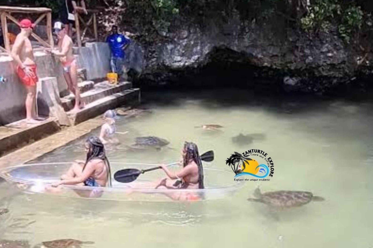 Zanzibar: Nungwi Mnarani Aquarium – mat og svømming med skilpadder