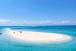 ザンジバル：ニャンゲサンドバンクのプライベートツアー（シーフードランチ付き）