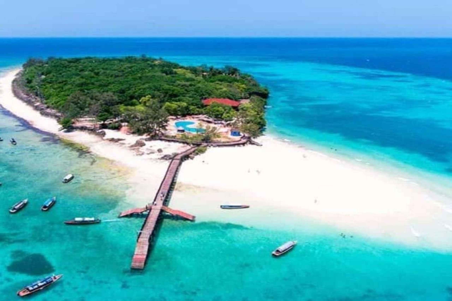 Zanzibar : île-prison et banc de sable de Nakupenda avec déjeuner