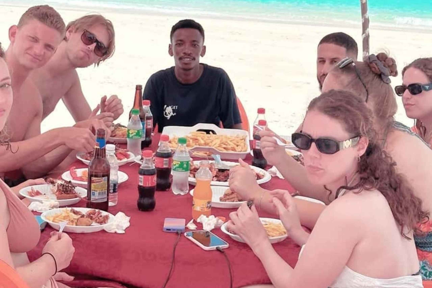 Zanzibar : île-prison et banc de sable de Nakupenda avec déjeuner