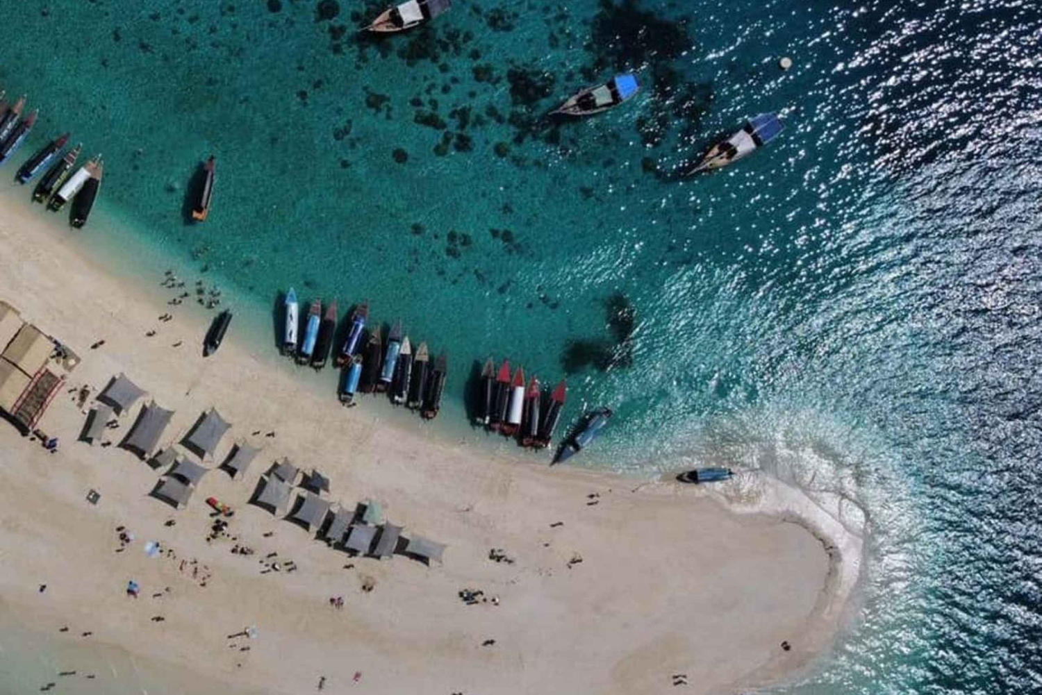 Zanzibar : île-prison et banc de sable de Nakupenda avec déjeuner