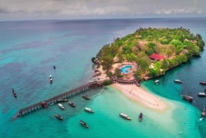 Zanzibar: privétour naar Prison Island en Stone Town + ophaalservice
