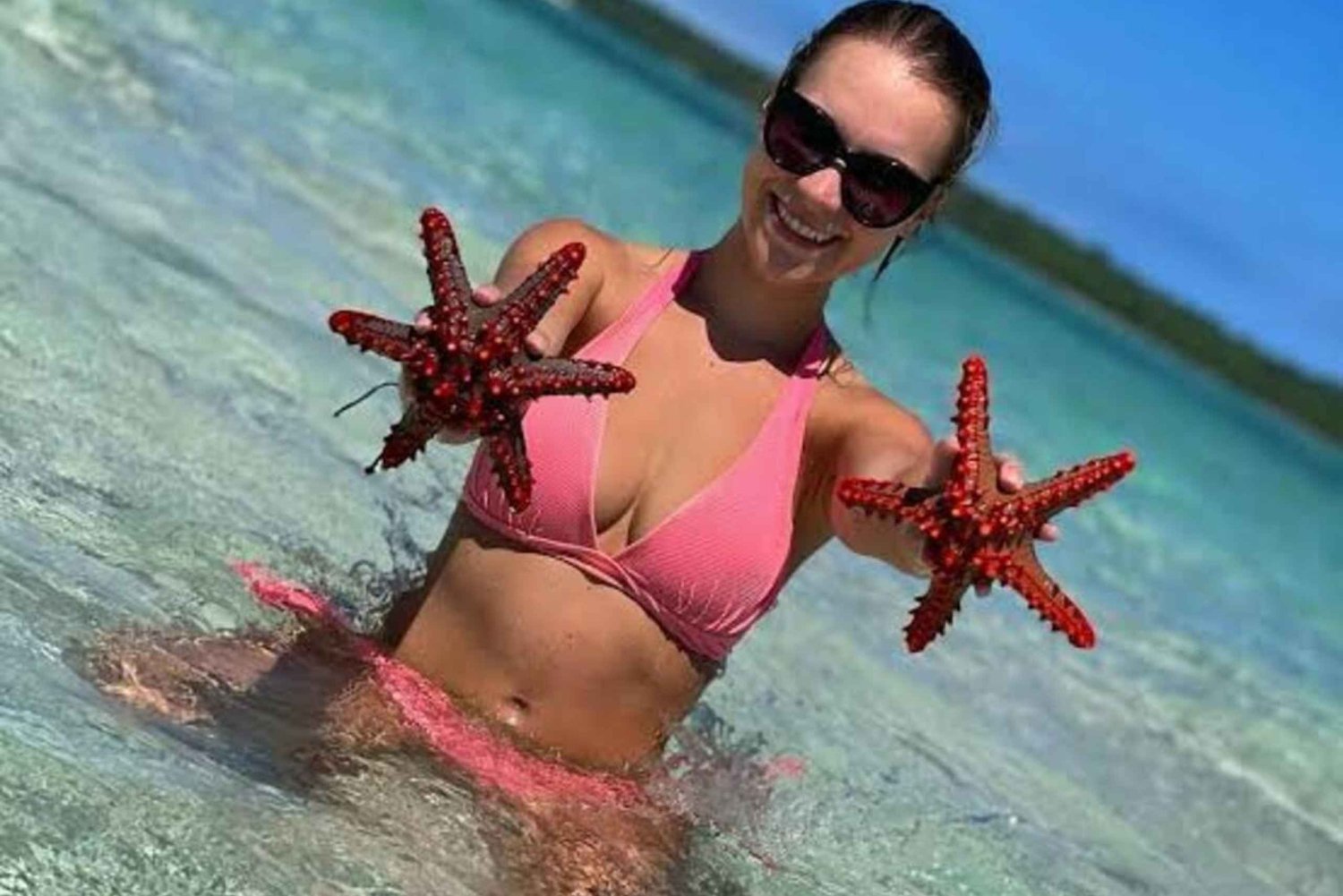 ZANZIBAR; Krydderfarmtur, sjøstjerner med lagune og klippen