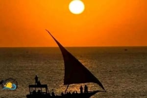 Zanzibar: Dhow-kryssning i solnedgången från Stone town