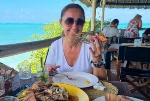 Занзибар: ресторан The Rock и плавание в пещере Куза