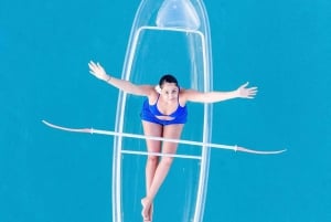 Zanzibar: Transparent kajak och drönare (med upphämtning inkluderad)