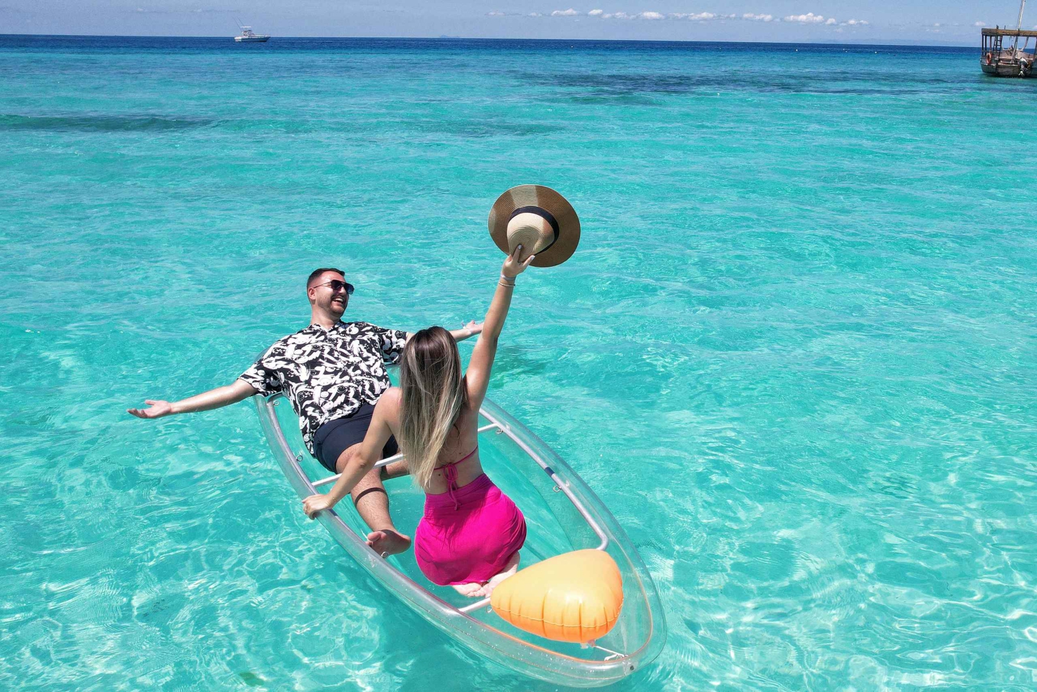 Zanzibar: Genomskinlig kajak och drönare (med upphämtning inkluderad)