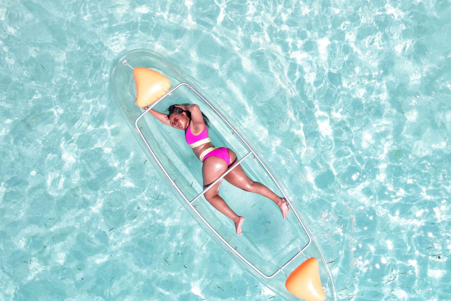 Zanzibar: przezroczysty kajak i dron (z odbiorem w cenie)