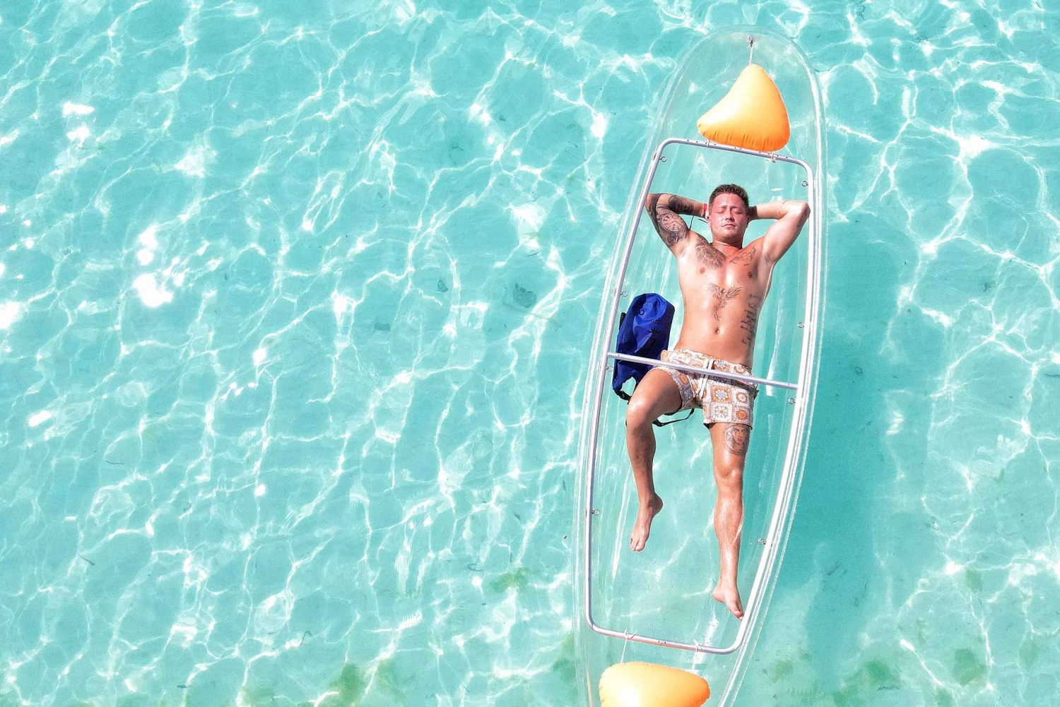 Zanzibar: przezroczysty kajak i dron (z odbiorem w cenie)